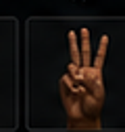 ASL/BASL reference handshape for W